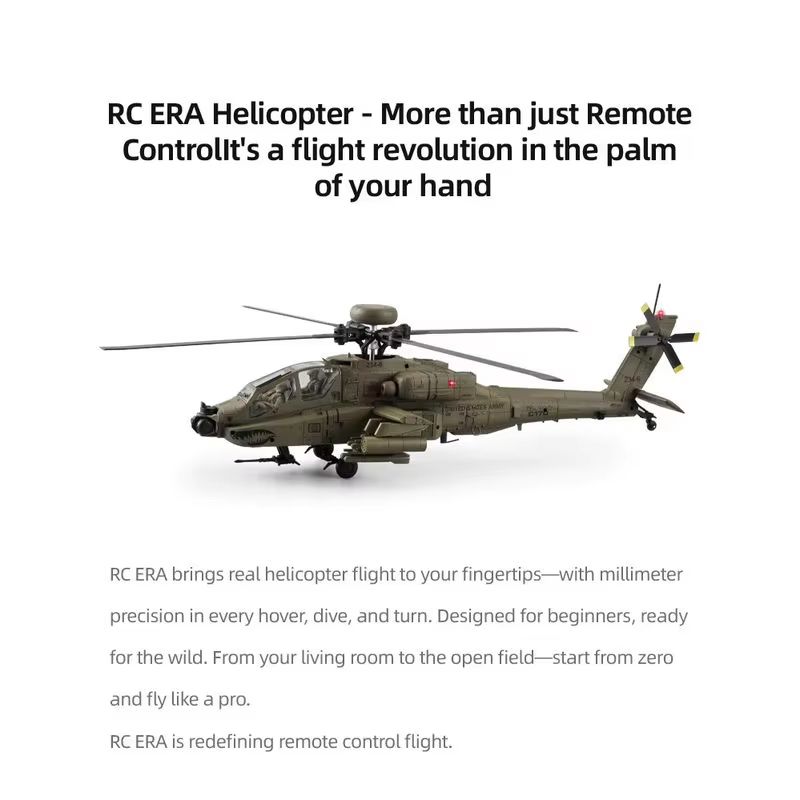 RC Era AH‑64D Apache C170 6CH  - Rc Helicopter Single Rotor 评论和价格