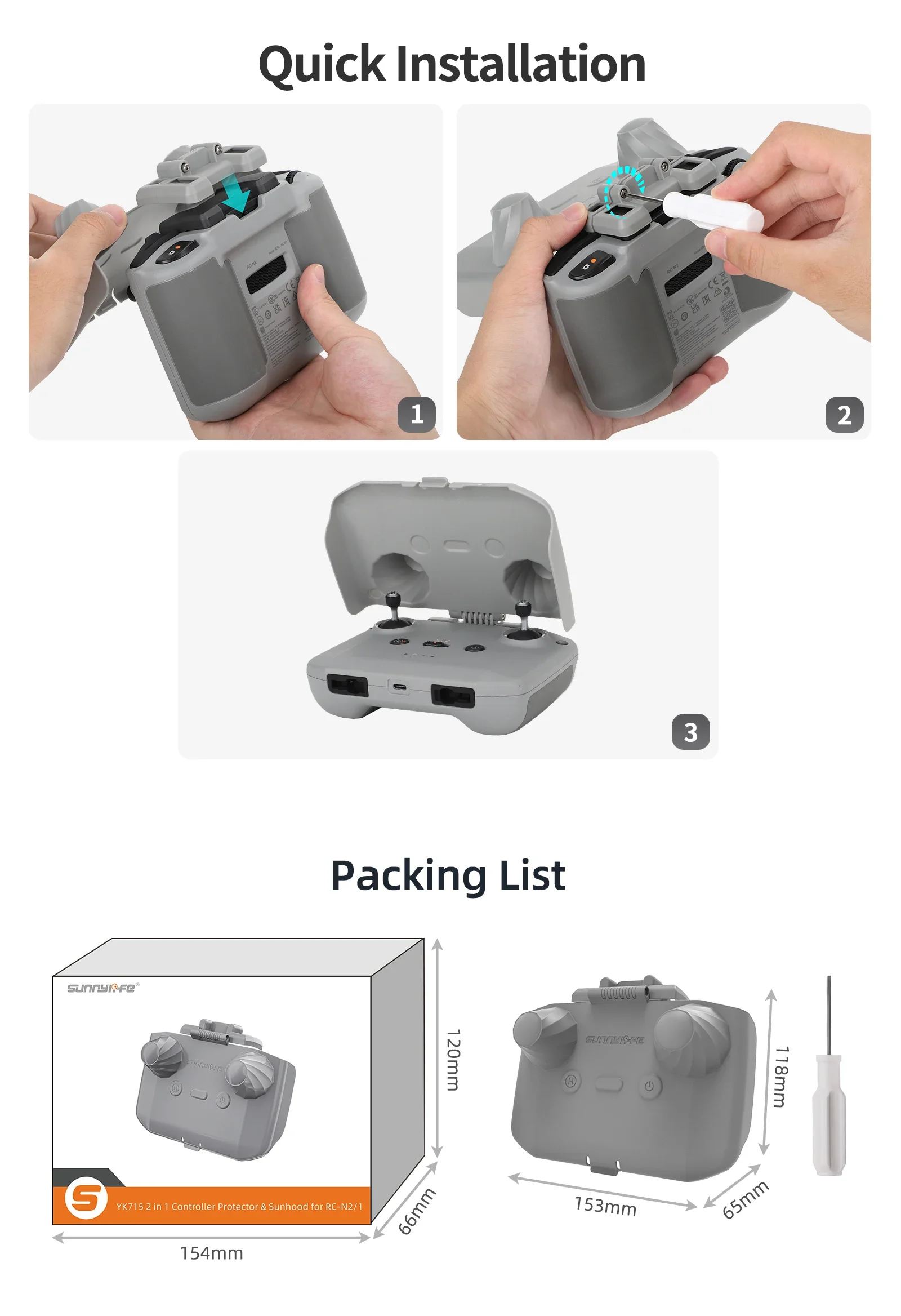 2 in 1 Controller Protector Su - Dji Drone Mini 4 Pro 评论和价格