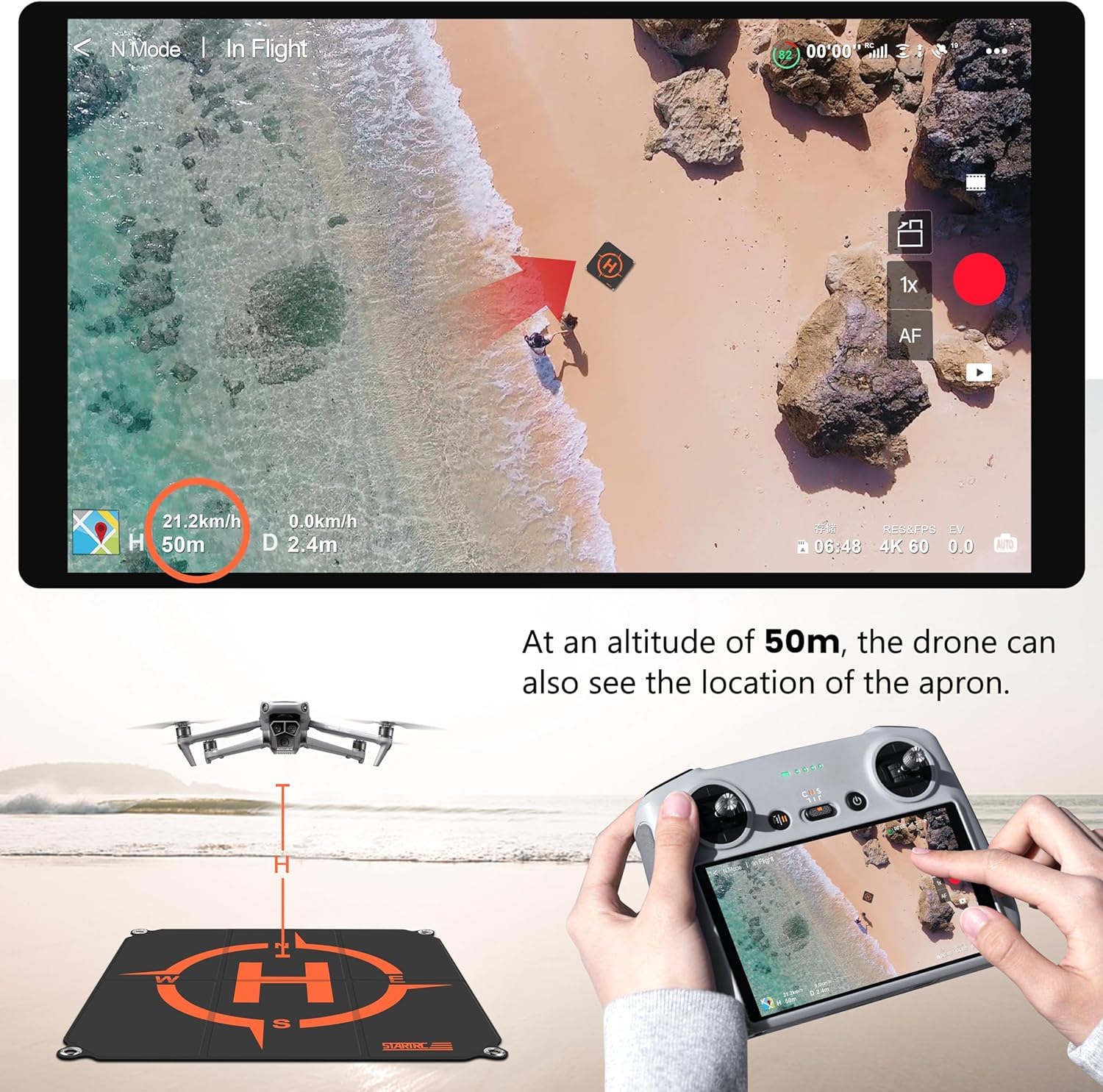 STARTRC Drone Landing Pad, Uni - Dji Drone Mini 4 Pro 评论和价格