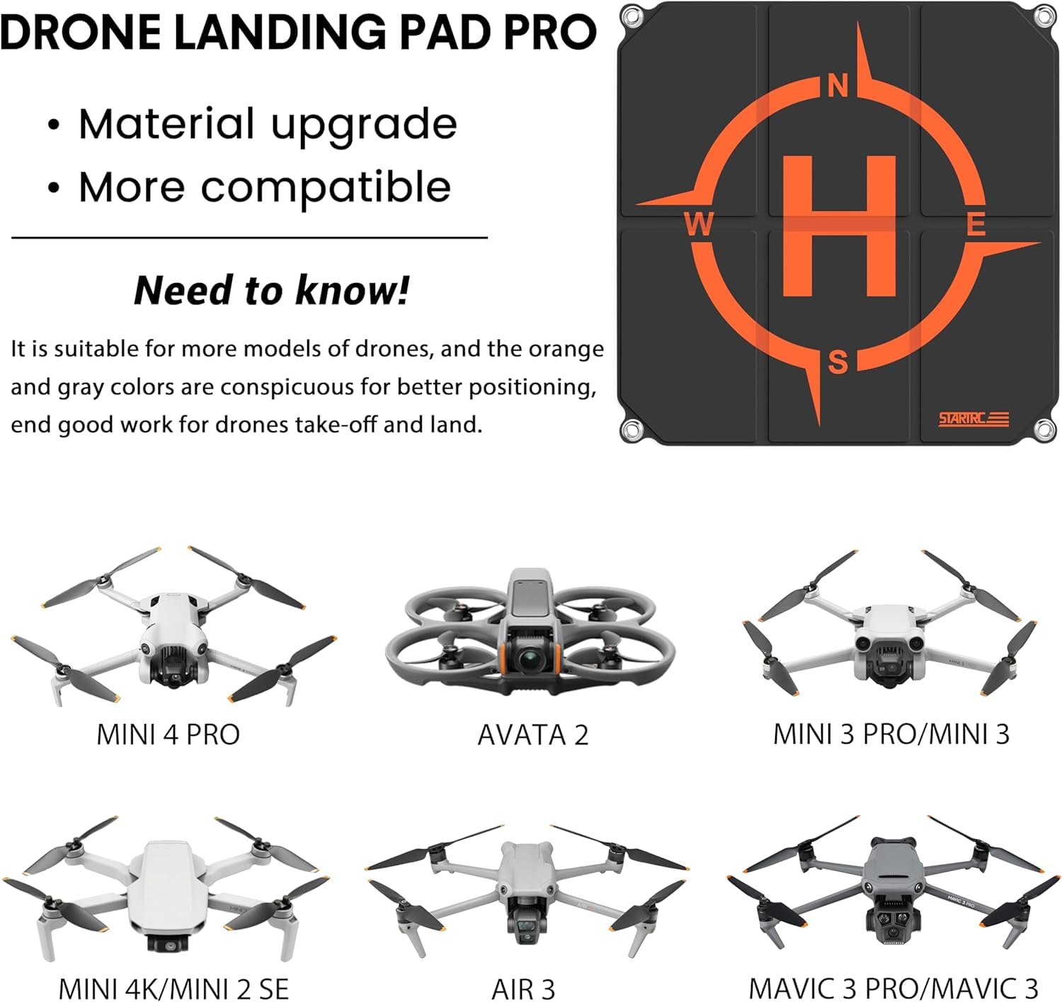 STARTRC Drone Landing Pad, Uni - Dji Drone Mini 4 Pro 评论和价格