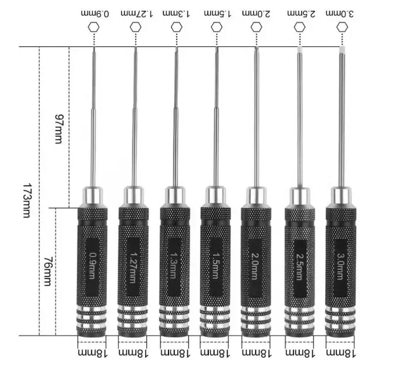0.9/1.27/ 1.3/ 1.5/ 2.0/ 2.5/  - Rc Helicopter Tool Kit 评论和价格