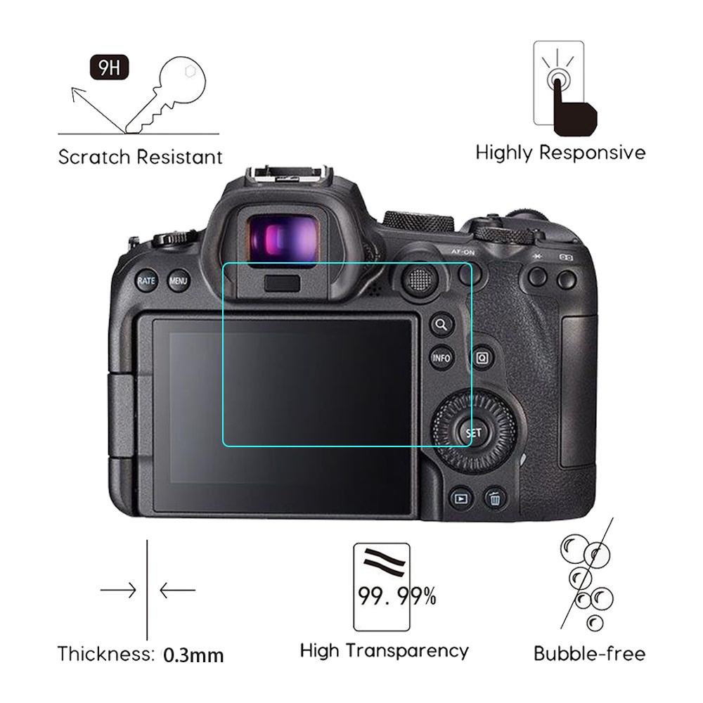 Camera Glass Protective Film F - Canon Camera Eos R8 评论和价格