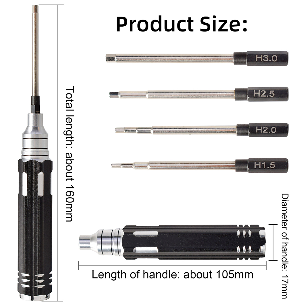4 in 1 1.5mm 2.0mm 2.5mm 3.0mm - Rc Helicopter Tool Kit 评论和价格