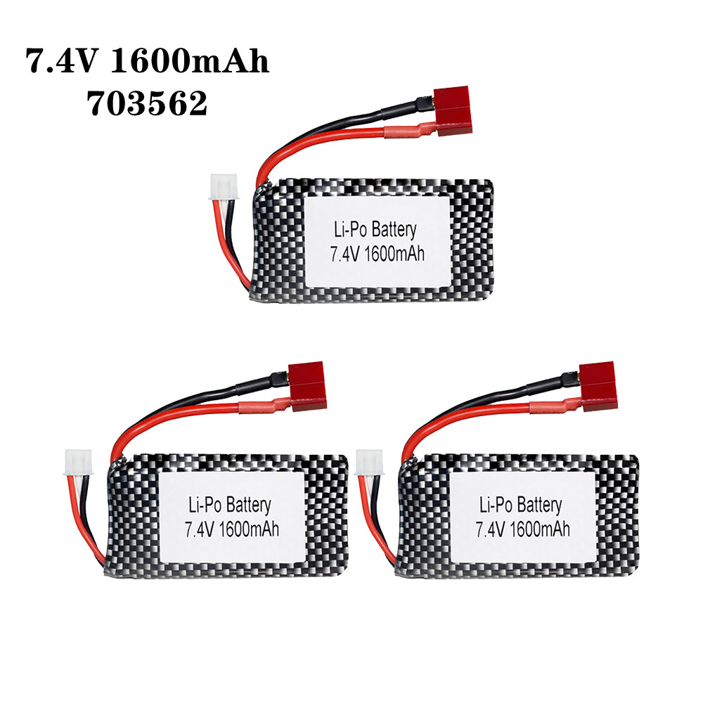1/2/3pcs/Lot 7.4v 1600mah 7035 - Rc Helicopter Parts 评论和价格